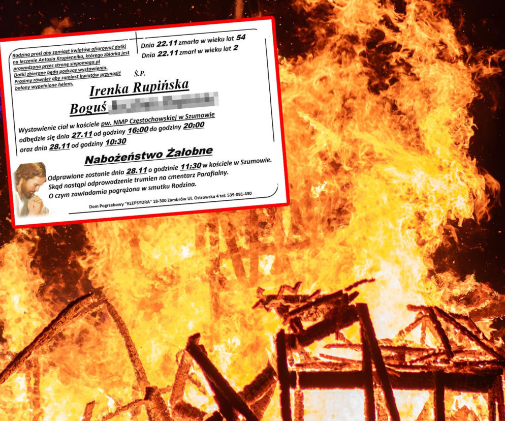 Pogrzeb Ireny Rupińskiej i 2-letniego Bogusia. Szczególna prośba rodziny. Piękny gest