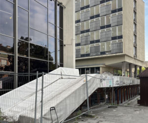 Schody przy Hotelu Cracovia
