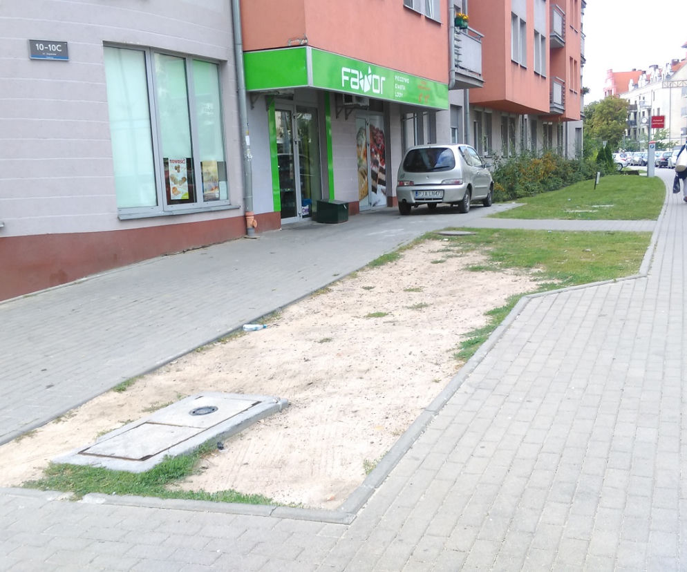 Nowy, zielony skwerek na Szyperskiej