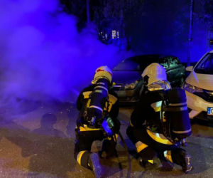 Luksusowe auto stanęło w płomieniach! Nocny pożar w Solcu Kujawskim [ZDJĘCIA]
