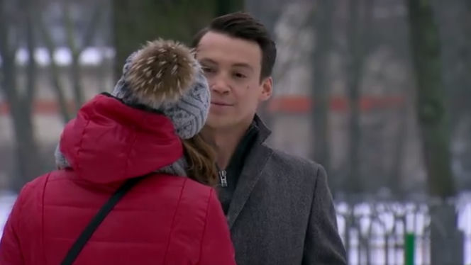 Pierwsza miłość. Luiza (Klaudia Halejcio), Natan (Krzysztof Kwiatkowski)