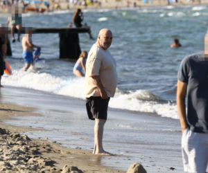Marian Lichtman na plaży