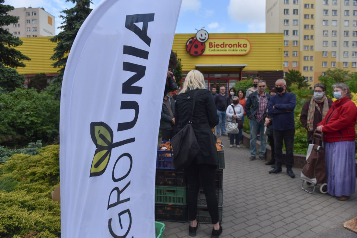 Nietypowy protest Agrounii. Rolnicy rozdawali ziemniaki w Toruniu