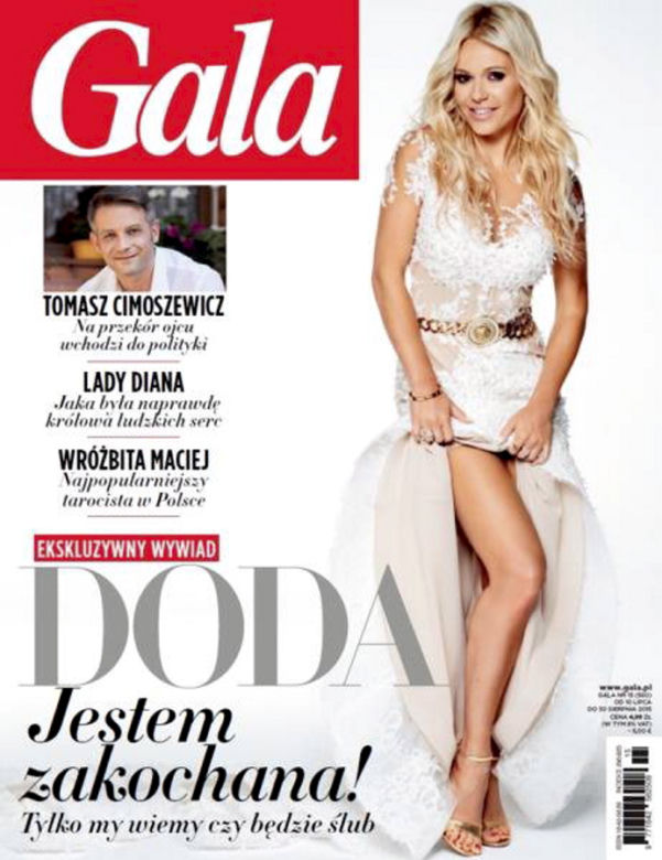 Doda na okładce magazynu GALA