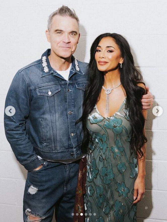Robbie Williams i Nicole Scherzinger rozgrzali finał mundialu! Ich występ przejdzie do historii