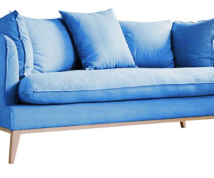 Stylowa sofa na nóżkach