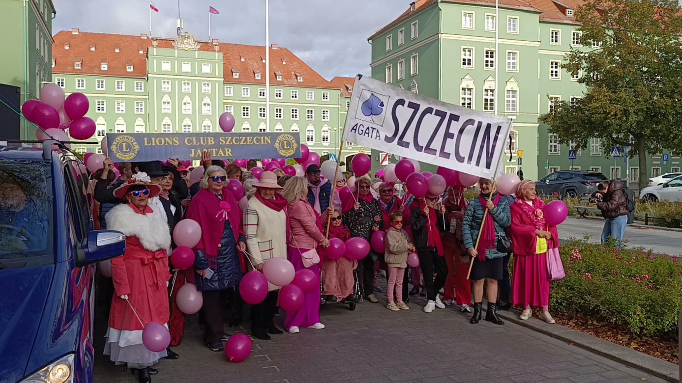 Marsz Różowej Wstążki w Szczecinie