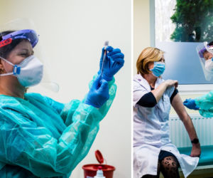 Pierwsze szczepienie przeciw COVID-19 w Gdańsku