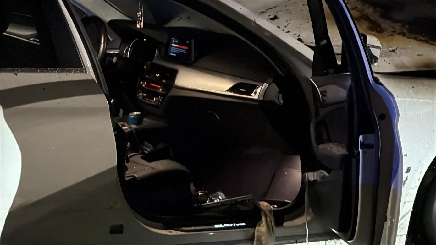 Policyjny pościg ulicami Warszawy. BMW w płomieniach 