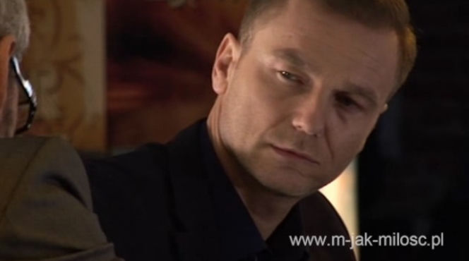 M jak miłość odc. 1137. Andrzej Budzyński (Krystian Wieczorek)