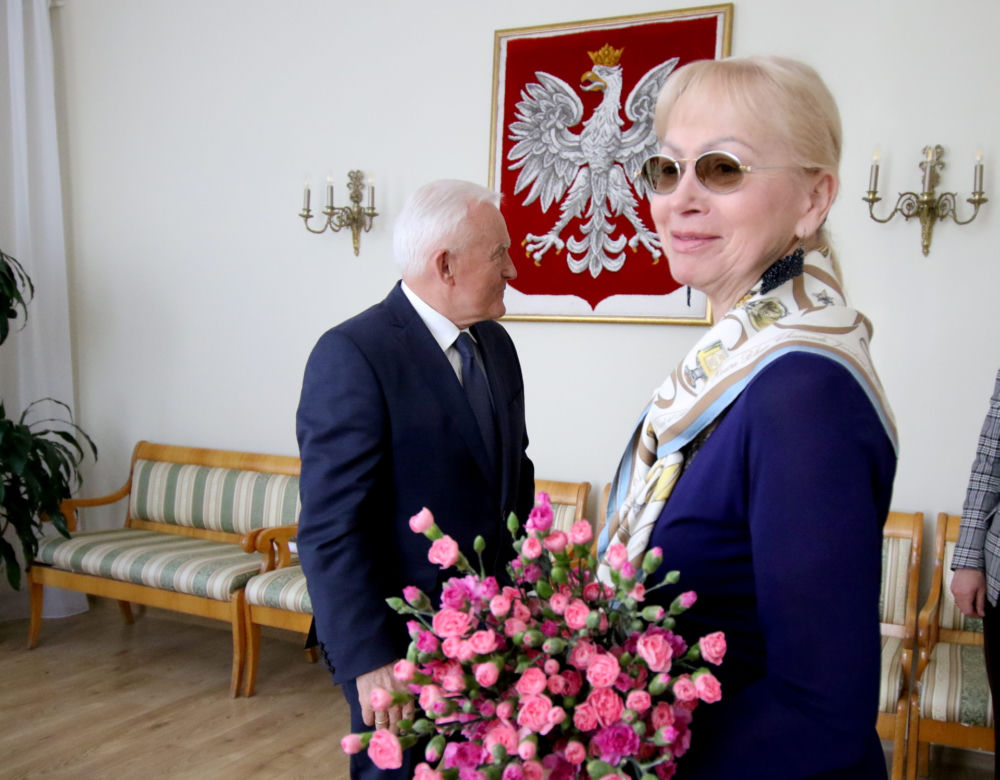 Leszek Miller z żoną Aleksandrą, 2019r.