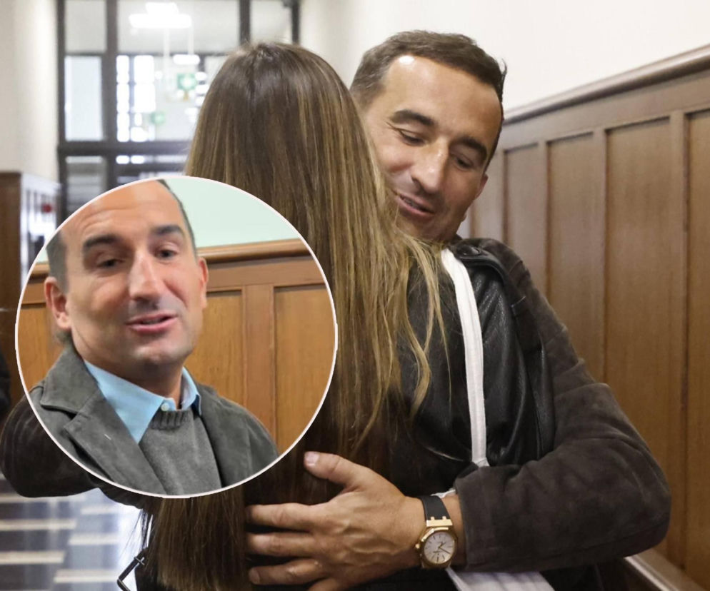 Koterski i Leszczak rozwiedzeni. Aktor czule przytulił byłą żonę