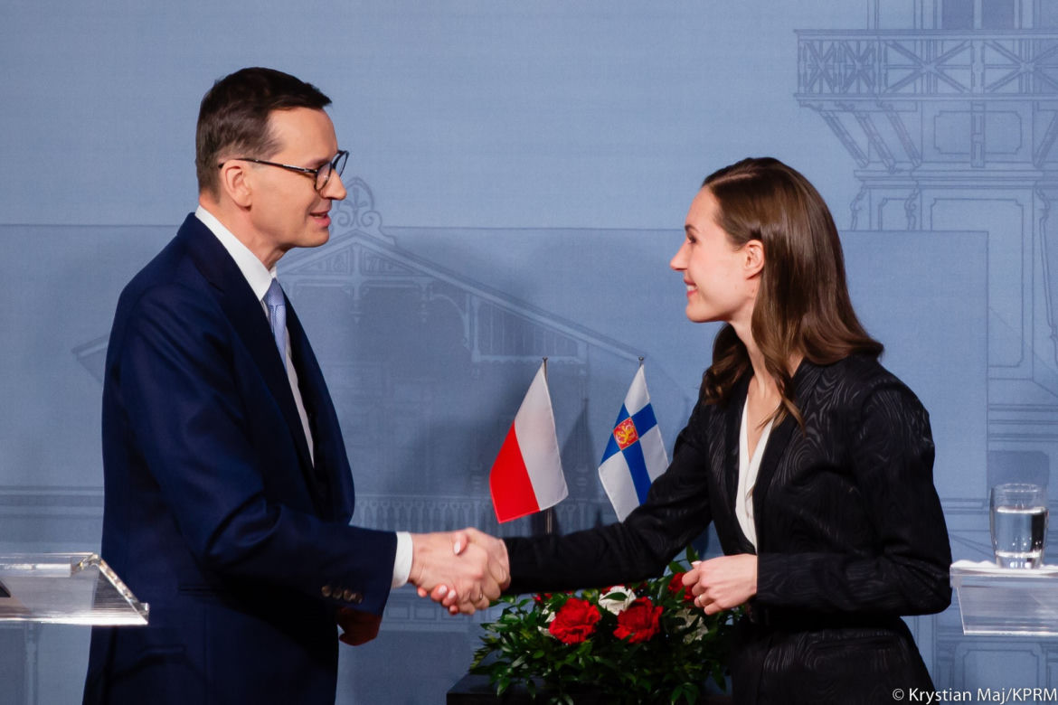 Spotkanie premiera Mateusza Morawieckiego z Sanną Marin
