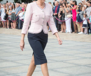 Agata Duda w wiosennych pastelach