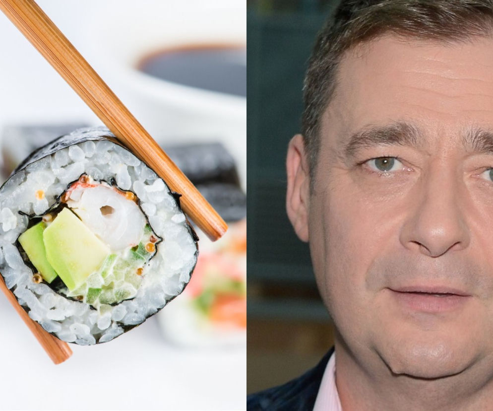 Były mąż Małgorzaty Rozenek je sushi lewą ręką. Zobacz sprawdzony przepis na sushi