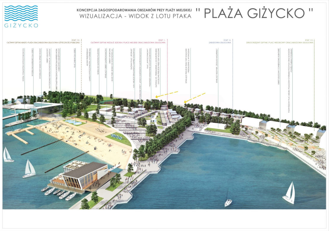 Plaża miejska w Giżycku zmieni się nie do poznania. Zobacz wizualizacje!