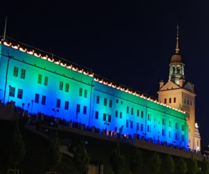 Nowa iluminacja Zamku Książąt Pomorskich w Szczecinie