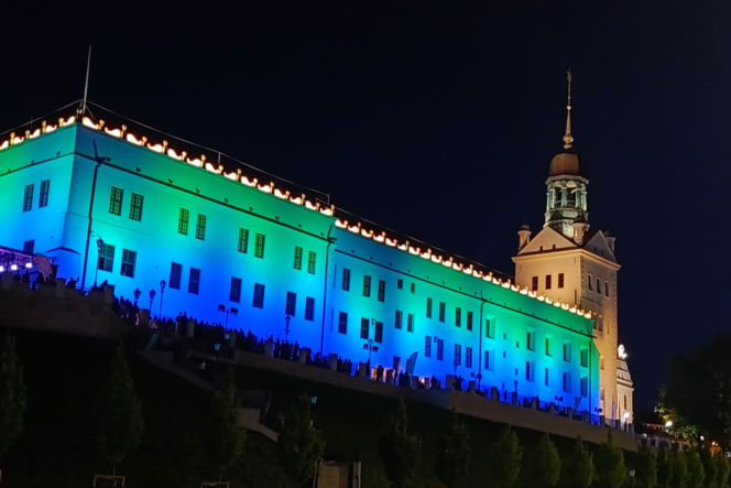 Nowa iluminacja Zamku Książąt Pomorskich w Szczecinie