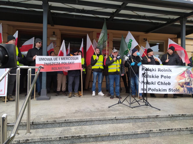 Protest rolników w Rzeszowie. „Będziemy tracić z roku na rok”