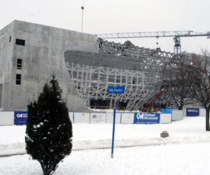 Budowa Muzeum Historii Żydów Polskich (grudzień 2010)