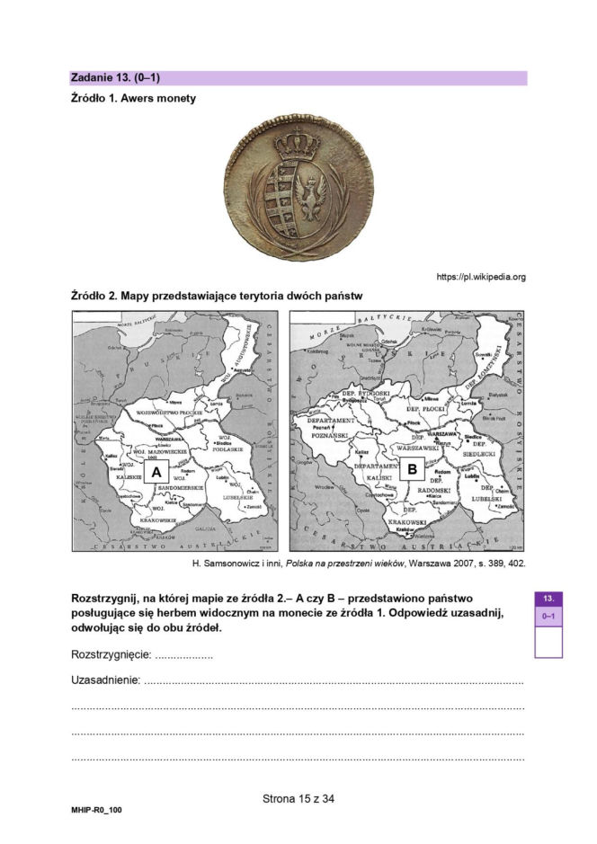 Próbna matura historia 2026. Arkusze i odpowiedzi CKE