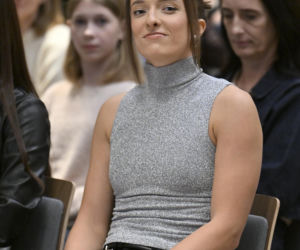 Iga Świątek i Daria Abramowicz na konferencji