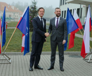 Szef NATO na mazurskim poligonie. Mark Rutte ostrzegł Putina: „Jesteśmy zjednoczeni i gotowi