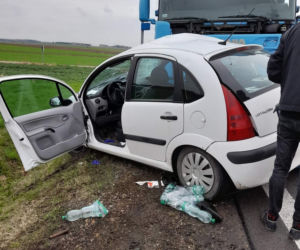 Koszmarny wypadek pod Makowem Mazowieckim! 2-latek z citroena zabrany przez śmigłowiec [ZDJĘCIA]