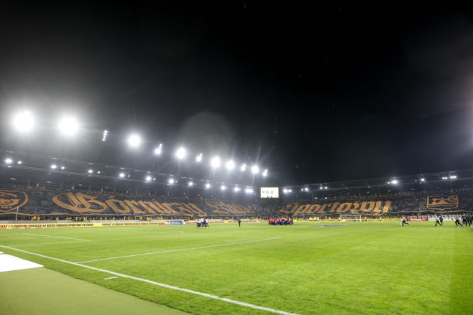 GKS Katowice - Górnik Zabrze: Zdjęcia kibiców z Derbów Śląska w ramach 23. kolejki PKO BP Ekstraklasy