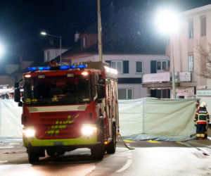 Pożar autobusu w Kerzers w kantonie Fryburg na zachodzie Szwajcarii
