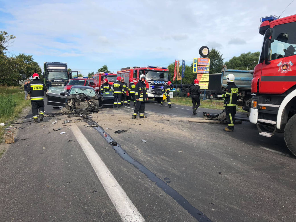 Wypadek na trasie Poznań - Gniezno