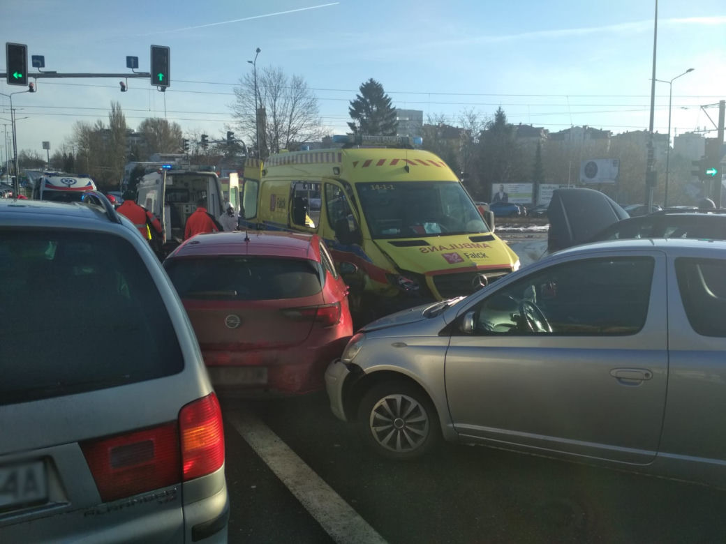 Karambol w Olsztynie