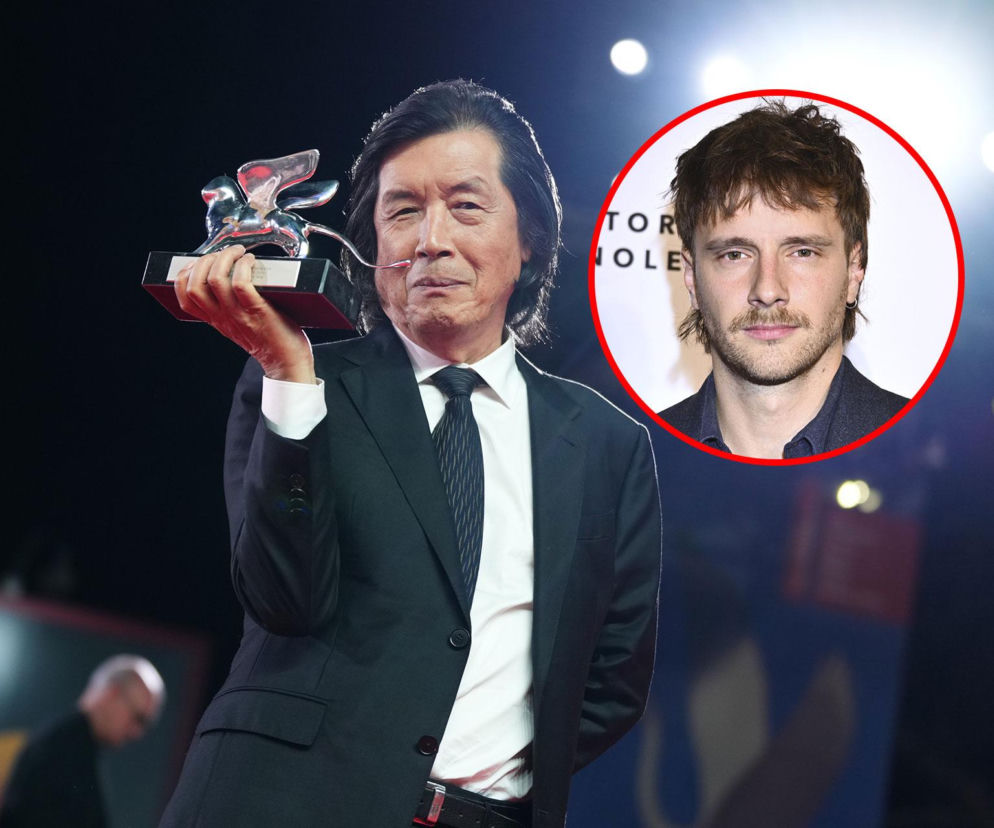 Lee Chang-dong ze Srebrnym Lwem. Na miniaturze obok Maciej Musiał. O sukcesie filmu w Wenecji przeczytasz na SE.