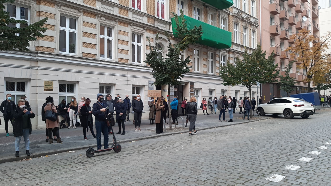 Strajk kobiet w centrum Poznania