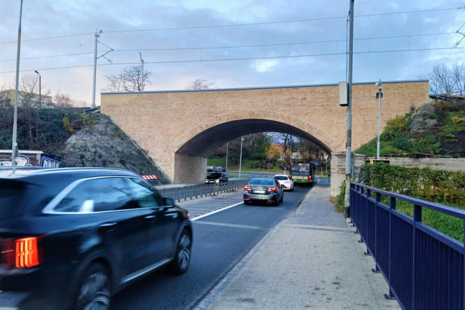 Wiadukt na ul. Wilczej świeżo po remoncie