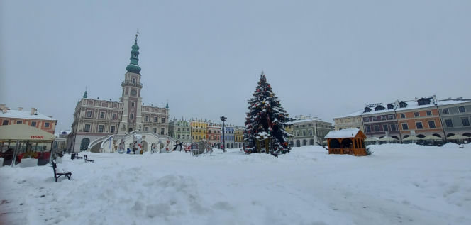 zima w Zamościu