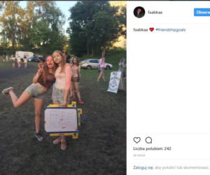 Fabienne Wiśniewska z przyjaciółmi