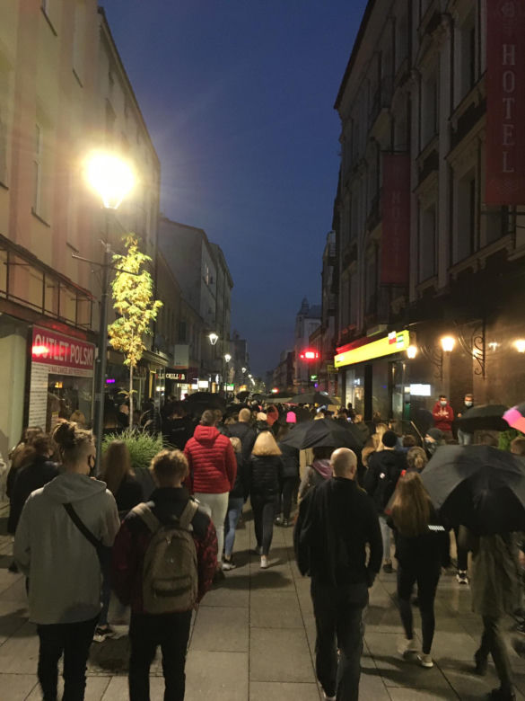 Protest kobiet w Sosnowcu