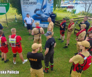 Akcja ratunkowa na Jeziorze Sławskim