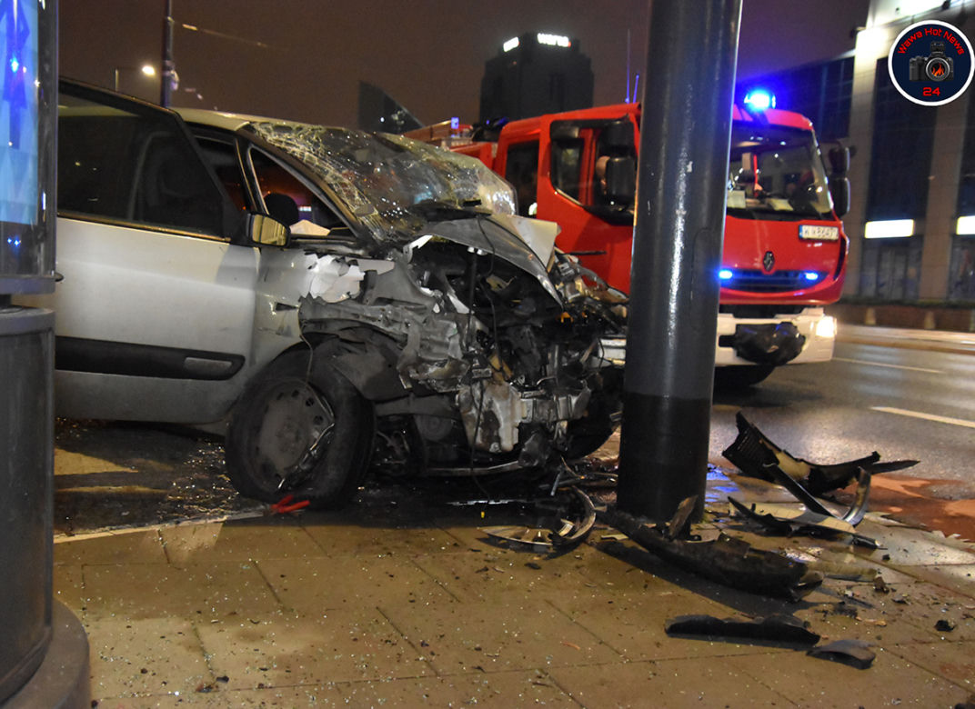 Wielka kraksa w centrum Warszawy