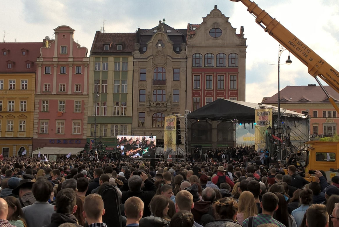 Gitarowy Rekord Guinnessa na wrocławskim Rynku