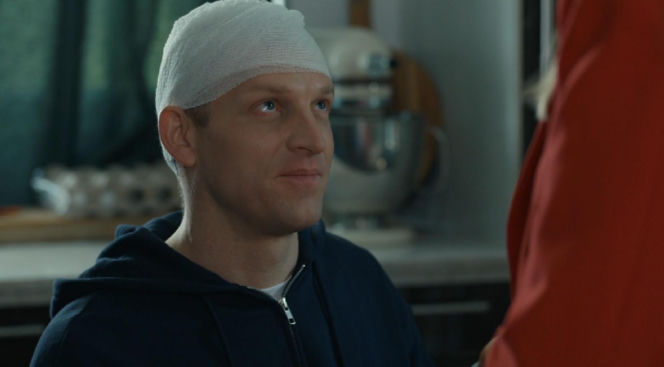 Barwy szczęścia, odcinek 3305. Łukasz (Michał Rolnicki), Agnieszka (Katarzyna Tlałka)