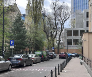 Plebania na zlikwidowanym cmentarzu Świętokrzyski w Warszawie