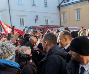 Karol Nawrocki wziął udział w Patriotycznej Pielgrzymce Kibiców na Jasnej Górze