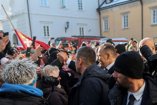 Karol Nawrocki wziął udział w Patriotycznej Pielgrzymce Kibiców na Jasnej Górze