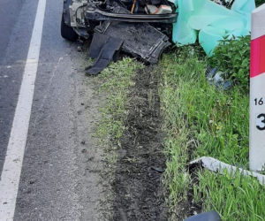 Wypadek na DK 25 pod Bydgoszczą! Droga jest całkowicie zablokowana [ZDJĘCIA]