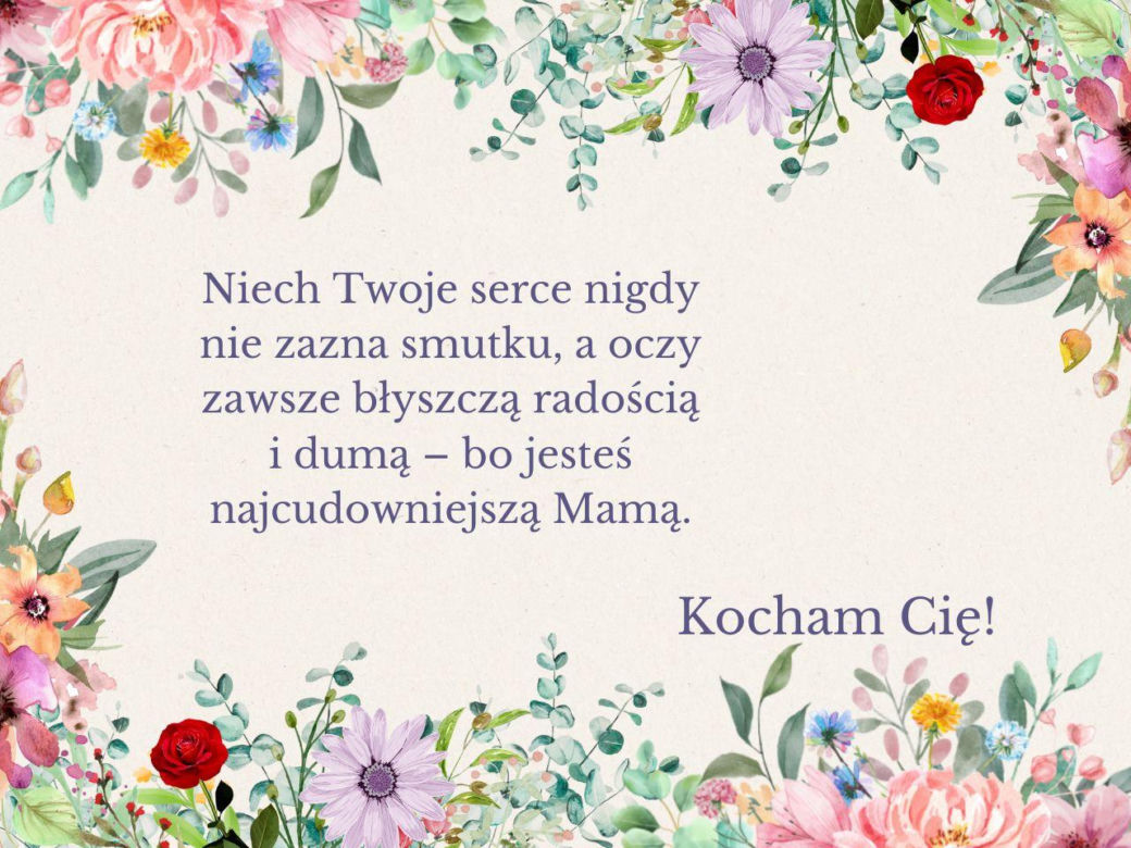 Życzenia od córki dla mamy
