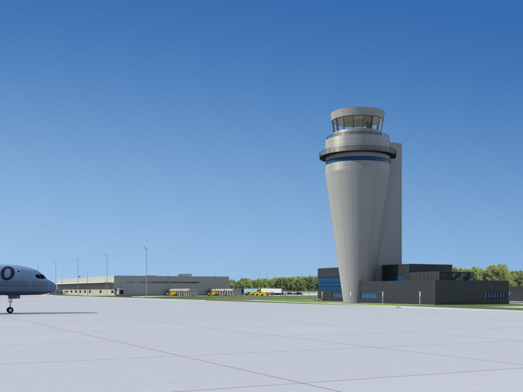 Wieża kontroli lotów Katowice Airport