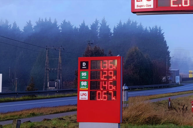 Ceny paliwa w Lubieszynie przy granicy z Niemcami