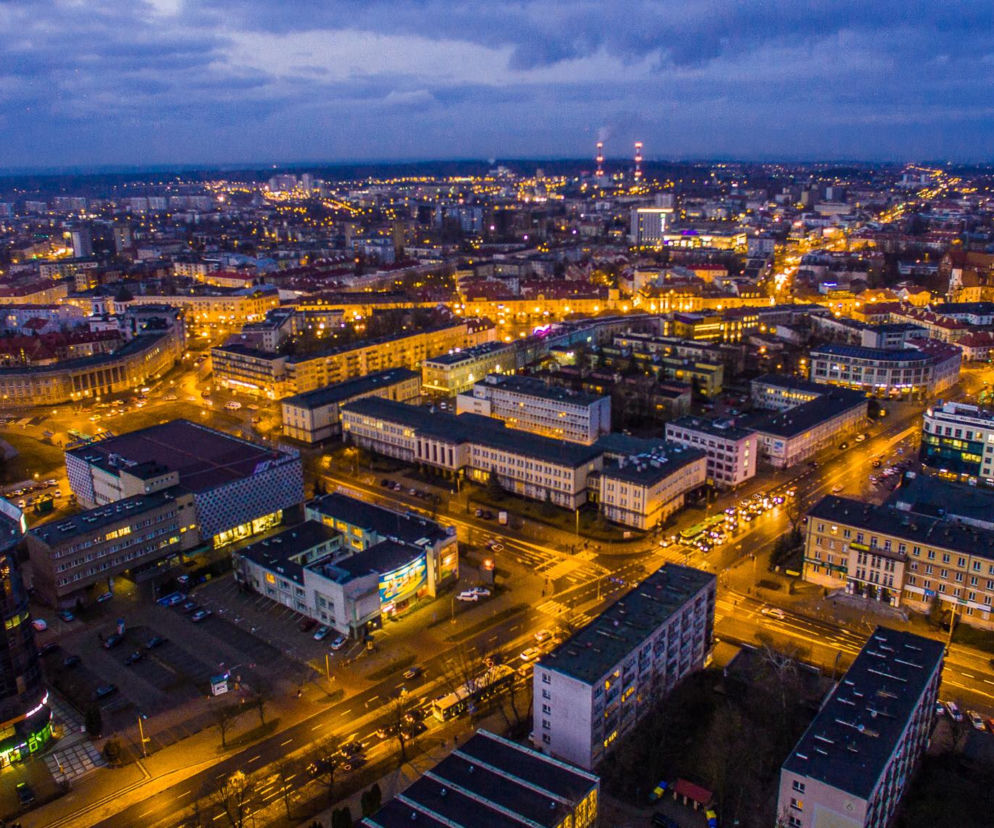 Centrum Białegostoku nocą [ZDJĘCIE DNIA]